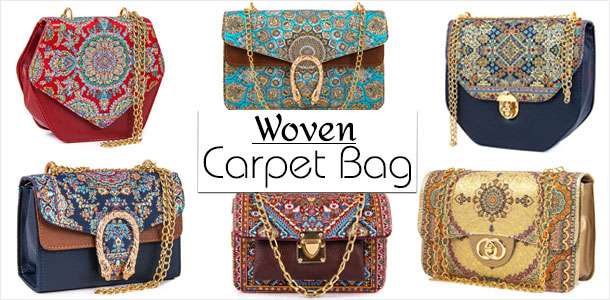 Woven Carpet Bag 