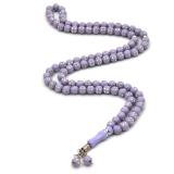 8 Mm Turkish Mirror Design Prayer Beads With 99 Amethyst Beads 1105