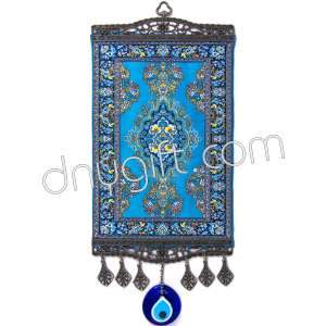 20 cm Turkish Miniature Carpet Designed Woven Wall Hanging Ornament 22