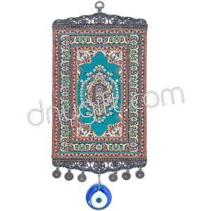 20 cm Turkish Miniature Carpet Designed Woven Wall Hanging Ornament 30