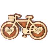 Wooden Bicycle Fridge Magnet