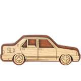 Wooden Car Fridge Magnet