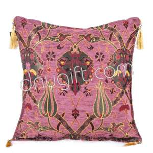 45x45 Pink Turkish Cushion Cover 1893