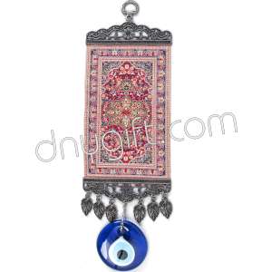 10 cm Turkish Miniature Carpet Designed Woven Wall Hanging Ornament 60