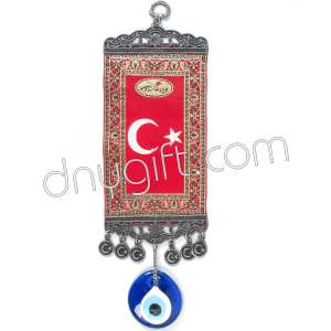 10 cm Turkish Miniature Carpet Designed Woven Wall Hanging Ornament 63