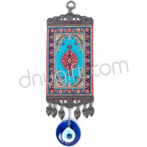 10 cm Turkish Miniature Carpet Designed Woven Wall Hanging Ornament 71