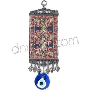 10 cm Turkish Miniature Carpet Designed Woven Wall Hanging Ornament 72