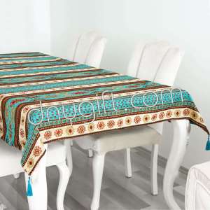 140x200 Turkish Kilim Table Cloth Turquois-red 2497