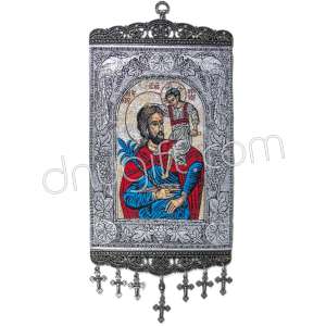 20 Cm Woven Religious Tapestry Wall Hanging Orthodox Catholic Icon 24
