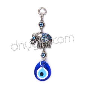 Elephant Turkish Evil Eyes Beaded Wall Hanging Ornament