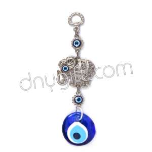 Elephant Turkish Evil Eyes Beaded Wall Hanging Ornament