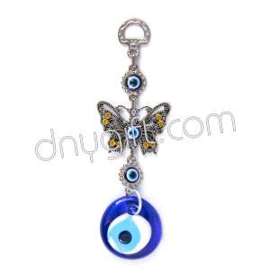 Butterfly Turkish Evil Eyes Beaded Wall Hanging Ornament