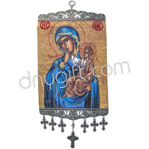 27 Cm Woven Religious Tapestry Wall Hanging Orthodox Catholic Icon 39