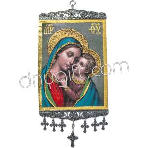 26 Cm Woven Religious Tapestry Wall Hanging Orthodox Catholic Icon 40
