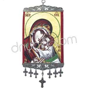 24 Cm Woven Religious Tapestry Wall Hanging Orthodox Catholic Icon 42