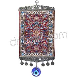 20 cm Turkish Miniature Carpet Designed Woven Wall Hanging Ornament 58
