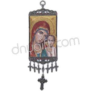 28 Cm Woven Religious Tapestry Wall Hanging Orthodox Catholic Icon 83