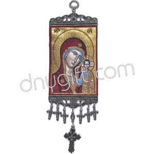 26 Cm Woven Religious Tapestry Wall Hanging Orthodox Catholic Icon 85