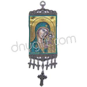 23 Cm Woven Religious Tapestry Wall Hanging Orthodox Catholic Icon 87