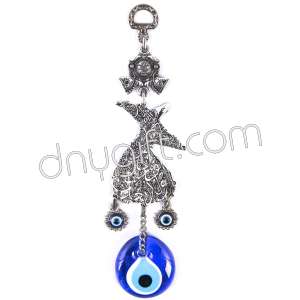 Small Whirling Dervishturkish Evil Eyes Beaded Wall Hanging Ornament