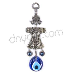 Small Caftan Turkish Evil Eyes Beaded Wall Hanging Ornament