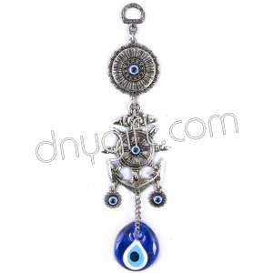 Anchor Turkish Evil Eyes Beaded Wall Hanging Ornament