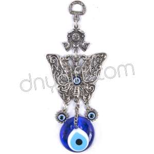 Butterfly Turkish Evil Eyes Beaded Wall Hanging Ornament