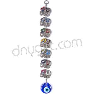  Turkish Evil Eyes Beaded Elephante Wall Hanging Ornament