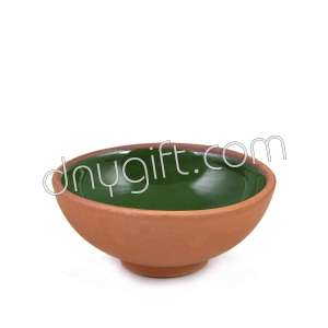 8 Cm Avanos Clay Pottery Bowl 13 Dark Green