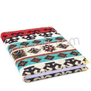 Turkish Patterned Woven Notebook