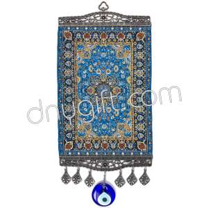 20 cm Turkish Miniature Carpet Designed Woven Wall Hanging Ornament 62