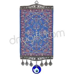 20 cm Turkish Miniature Carpet Designed Woven Wall Hanging Ornament 67