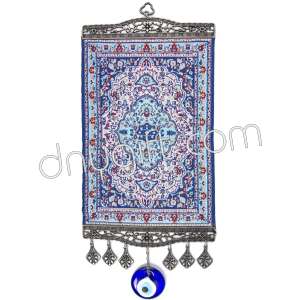 20 cm Turkish Miniature Carpet Designed Woven Wall Hanging Ornament 69
