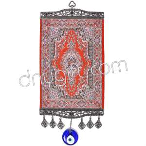 20 cm Turkish Miniature Carpet Designed Woven Wall Hanging Ornament 70