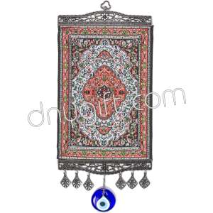 20 cm Turkish Miniature Carpet Designed Woven Wall Hanging Ornament 73