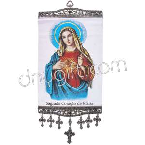 26 Cm Woven Religious Tapestry Wall Hanging Orthodox Catholic Icon 45