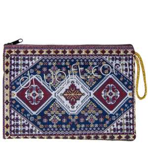 Woven Traditional Turkish Designed Passport Case With Zipper