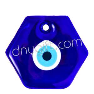 Turkish Designed Evil Eye In Hexagon Shape