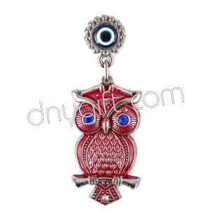 Turkish Design Metal Owl Shaped Fridge Magnets