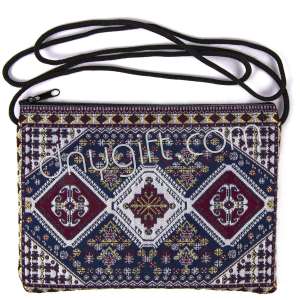 Woven Traditional Turkish Designed Passport Case With Zipper