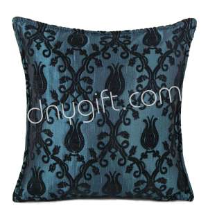 45x45 Cotton Fabric Tulip Cushion Cover Brown