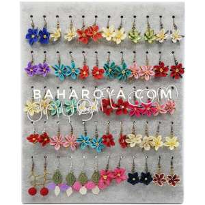 Needle Lace Wild Flower Earrings (Mix)