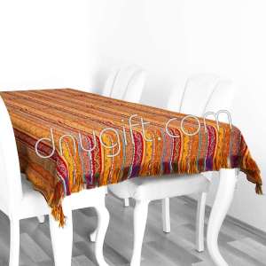 140x200 Vintage Kilim Designed Turkish Antep Table Clothe