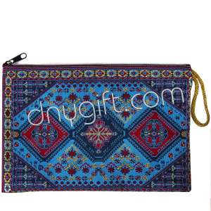 Woven Traditional Turkish Designed Passport Case With Zipper