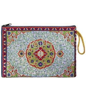 Woven Traditional Turkish Designed Passport Case With Zipper