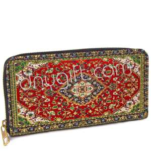 Turkish Patterned Women Woven Wallet Big Size