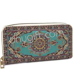 Turkish Patterned Women Woven Wallet Big Size