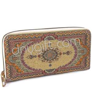 Turkish Patterned Women Woven Wallet Big Size