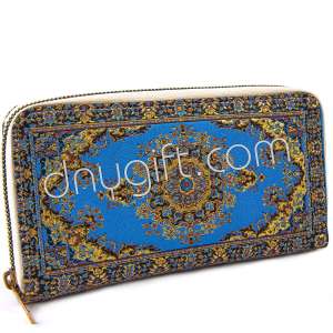 Turkish Patterned Women Woven Wallet Big Size