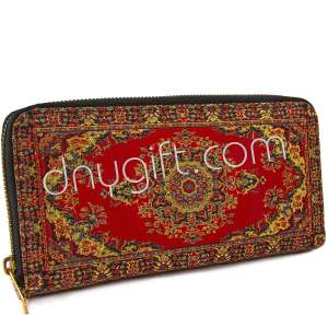 Turkish Patterned Women Woven Wallet Big Size